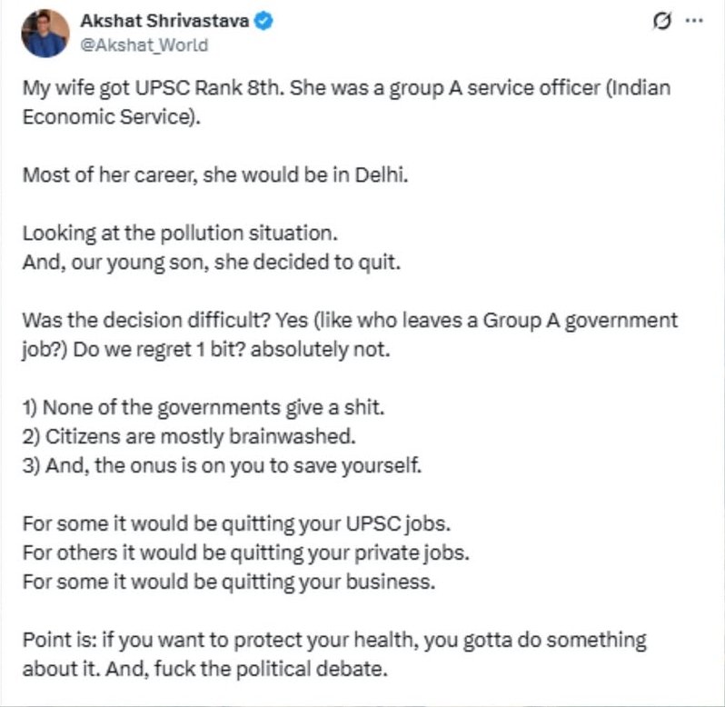 Health > Job. Health > Money.
Itna clear hai ..... jab baat saans lene ki, jeene ki ho...
Toh duniya ki sabse badi job bhi chhoti lagti hai.

 Paisa wapas aa sakta hai, career wapas ban sakta hai...
Par health wapas nahi aati.
