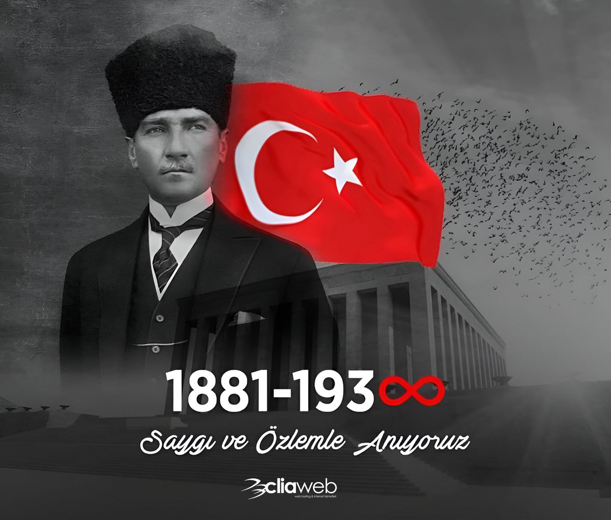 Cumhuriyet'imizin kurucusu Ulu Önder Gazi Mustafa Kemal Atatürk'ü vefatının 87'nci yılında saygı, özlem, rahmet ve minnetle anıyoruz. #10kasım