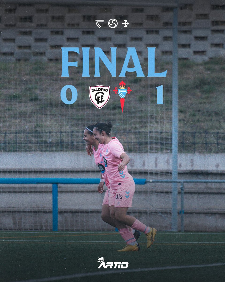 🏁 𝗙𝗜𝗡𝗔𝗟 con 𝗩𝗜 - 𝗧𝗢 - 𝗥𝗜𝗔 en Madrid 🙌🏼🩵 

#MadridCFFAsCeltas · #SegundaFederaciónFUTFEM