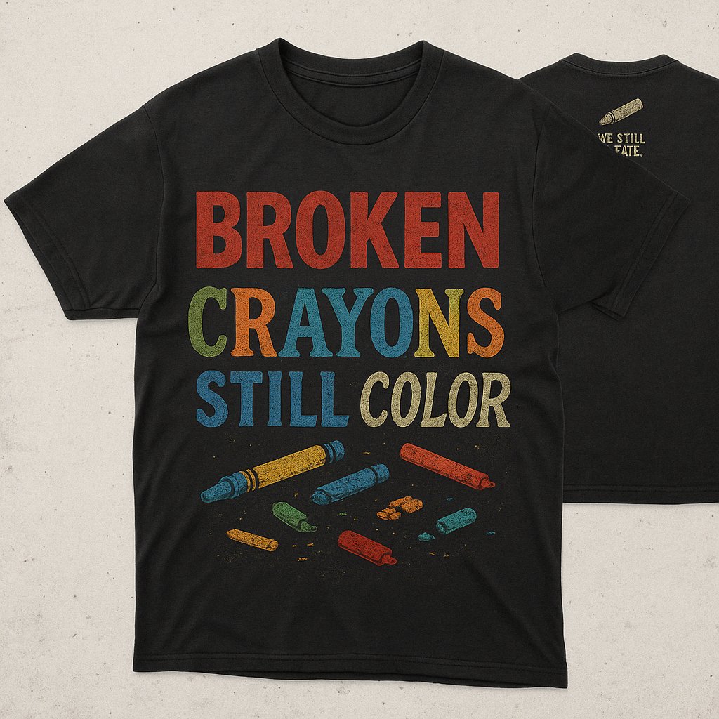 You can be beat up, tired, hurt and falling apart and still create something beautiful. Your story isn’t over just because you’ve been through some shit. Broken crayons still color. Remember that 💯