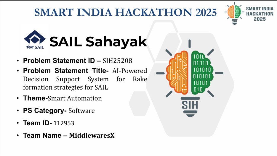 gargieesingh's tweet image. Got shortlisted for the Smart India Hackathon 2025 Grand Finale! 🎯

Our project falls under Smart Automation for the Ministry of Steel, Govt. of India

Looking for mentors &amp;amp; guidance to make our solution even stronger! 👀✨

#SIH2025 #SmartIndiaHackathon #Automation #AI