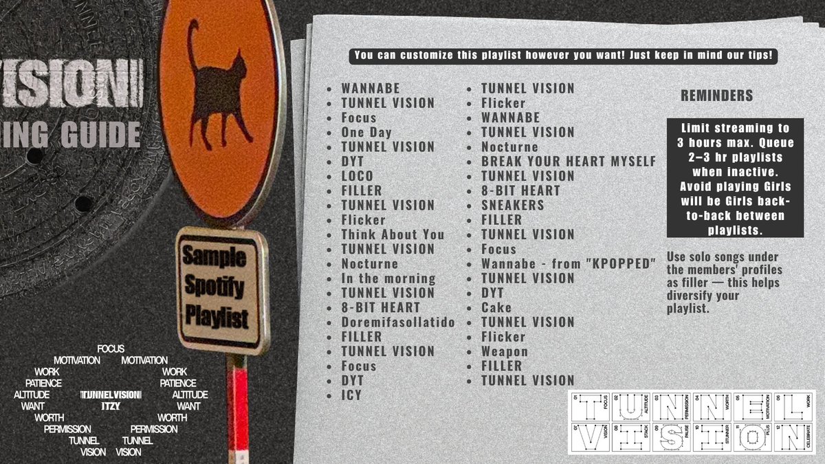 <a href="/ITZYofficial/">ITZY</a> is back, and we've got one mission! 🎯 Time to activate Tunnel Vision on Spotify, MIDZY! Let's lock in and stream smart to make this comeback era HUGE.

Every listen powers their success! 🎧✨

#ITZY #MIDZY
#ITZY_TUNNELVISION
#ITZY_TNVS