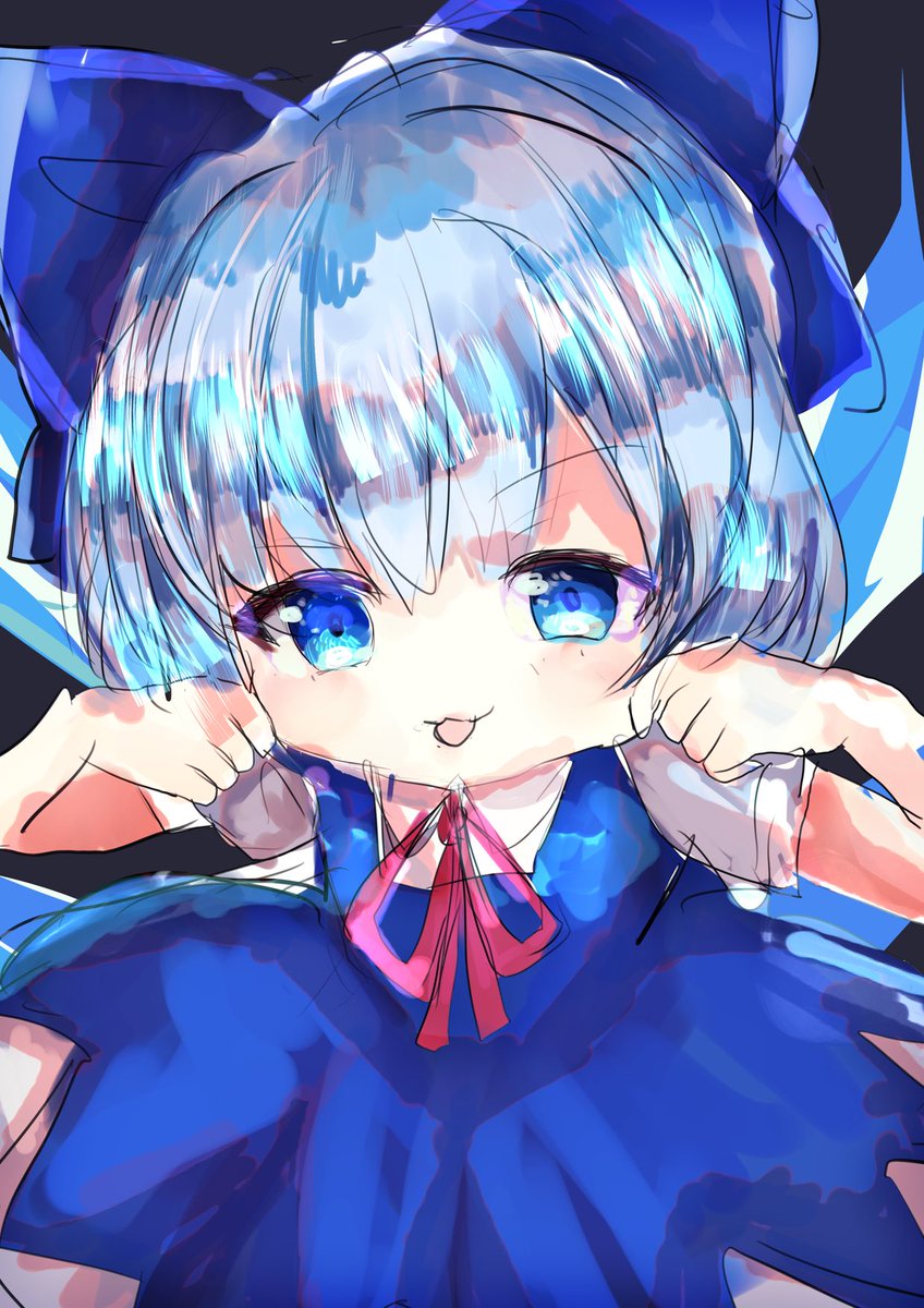 moco2k2's tweet image. #東方Project
#チルノ
#イラスト