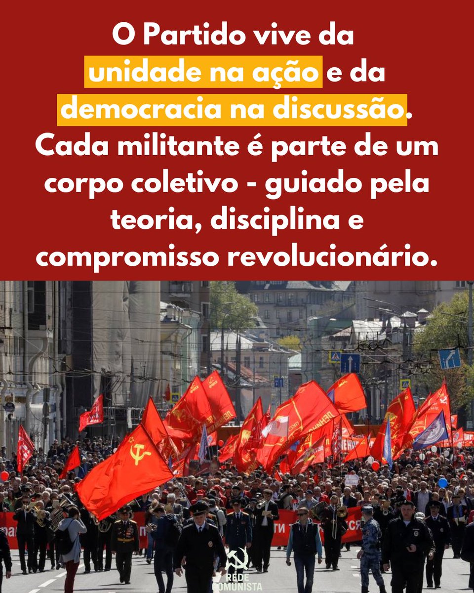 rede_comunista's tweet photo. O Partido Comunista não é uma abstração - é a própria classe trabalhadora organizada para disputar o poder. 

💥 Unidade, disciplina e formação política são armas da revolução. 

Sem Partido Comunista não há revolução!

⬇️ https://t.co/inu7lKyKa4
