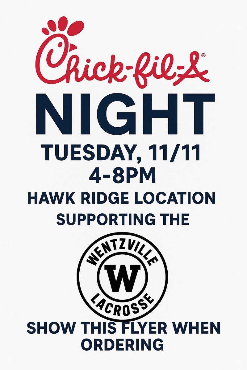 DuelloLibrary's tweet image. Come support the Wentzville Lacrosse Club Tuesday — and bonus… dinner’s taken care of! 🍽️