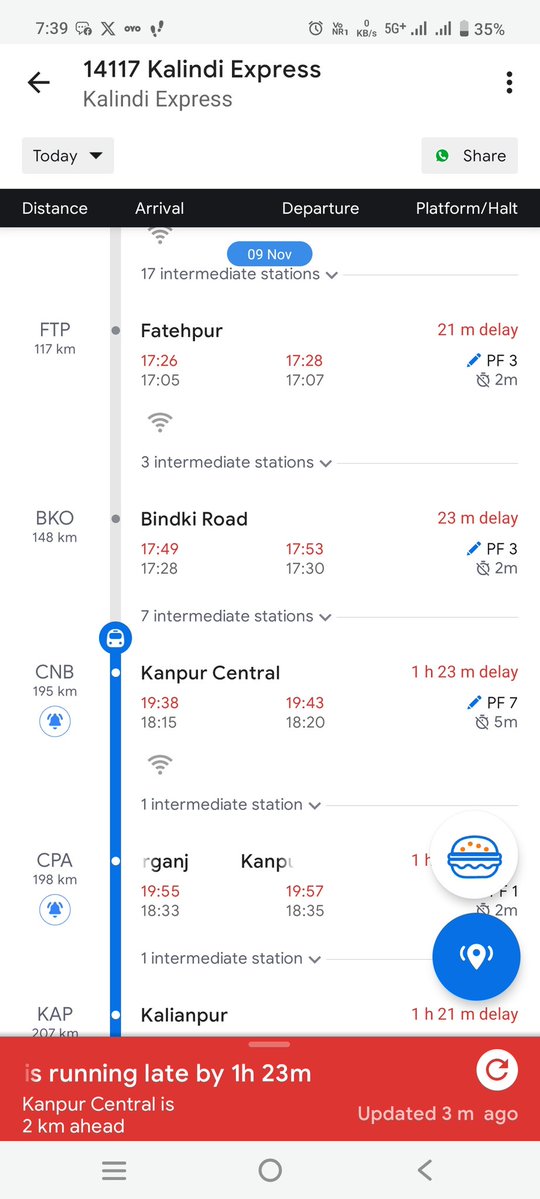 PradeepSingh612's tweet image. 🚆 Concern Regarding Train Delay – #TrainNo14117 from New Delhi

Dear @RailMinIndia @IRCTCofficial @RailwaySeva
#whydelay 
#timemanagment
#refundpolicyupdates 
#aswaniwaishnav
PNR:-2941149042