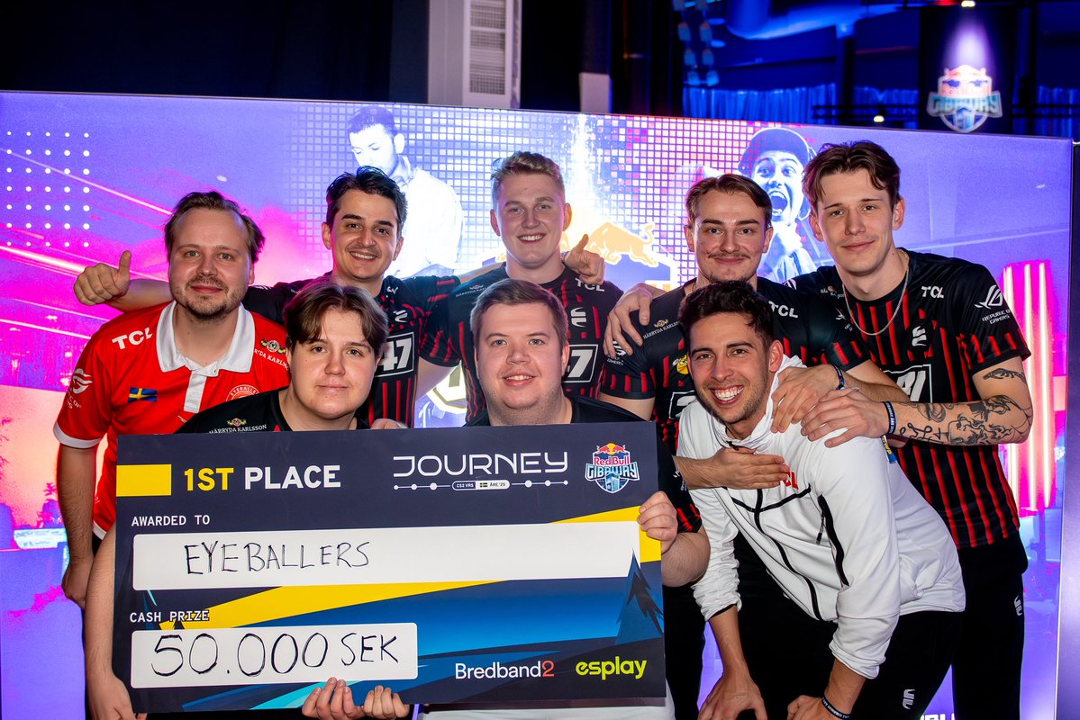 Esplaycom's tweet image. Here we have them. The champions of JOURNEY at @GIBAWAYGAMING!

GG WP all participating teams!

@EYEBALLERS 
@JW1 @maxstercs @dex_cs2 @bobeksde @Ro1fCSGO @pitaCSGO @Acke_47 

📷 Elias Gammelgård @redbullgaming