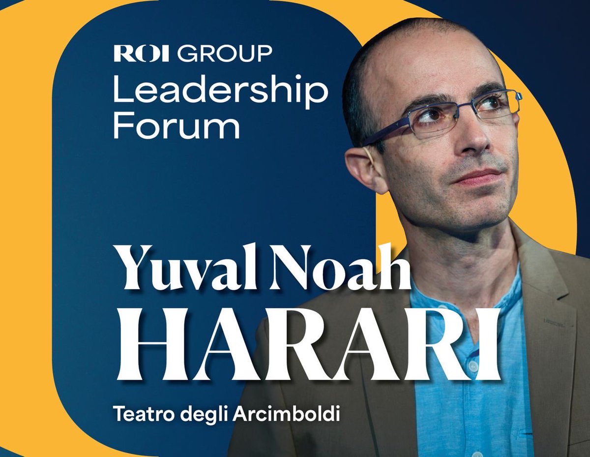 Truly honored to have <a href="/harari_yuval/">Yuval Noah Harari</a> among the speakers of the 2026 Leadership Forum by #ROIGroup leadershipforum.roigroup.it/eng/