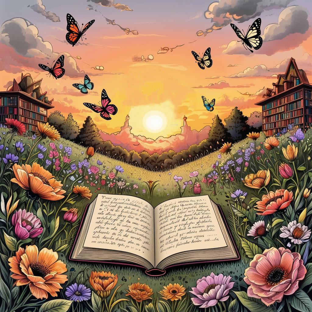 masterkey077's tweet image. #neuralnetwork #art #rarible #book #sky #sun #clouds #flowers #summer #butterflys #nft