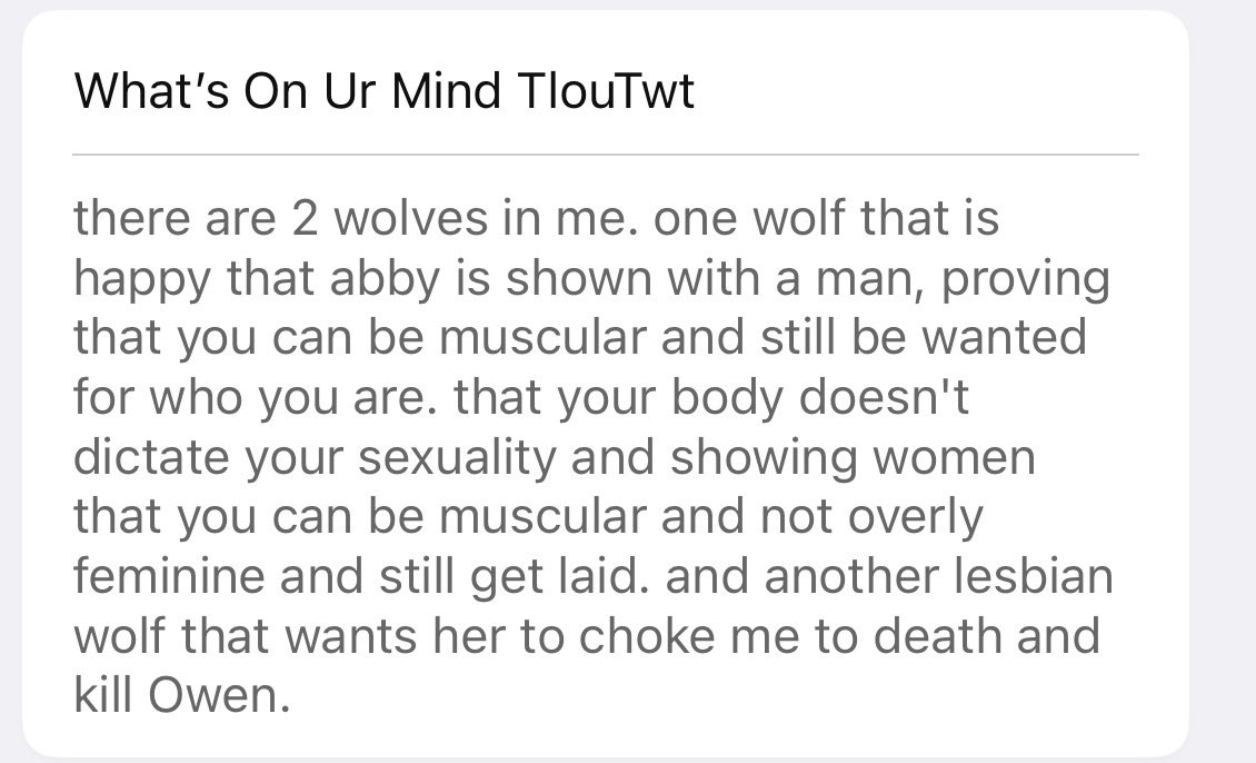 TlouTwtConfs (@TlouTwtConfess) / Posts / X