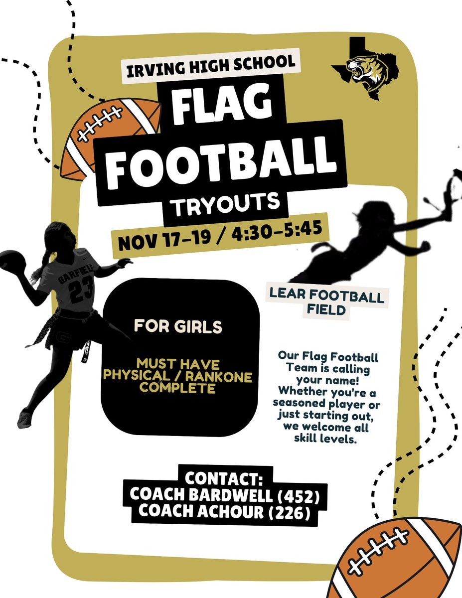 <a href="/IrvingHigh/">Irving High School</a> girls that are interested, please come out! <a href="/IISDAthletics/">Irving ISD Athletics</a> <a href="/IrvingISD/">Irving ISD</a>
