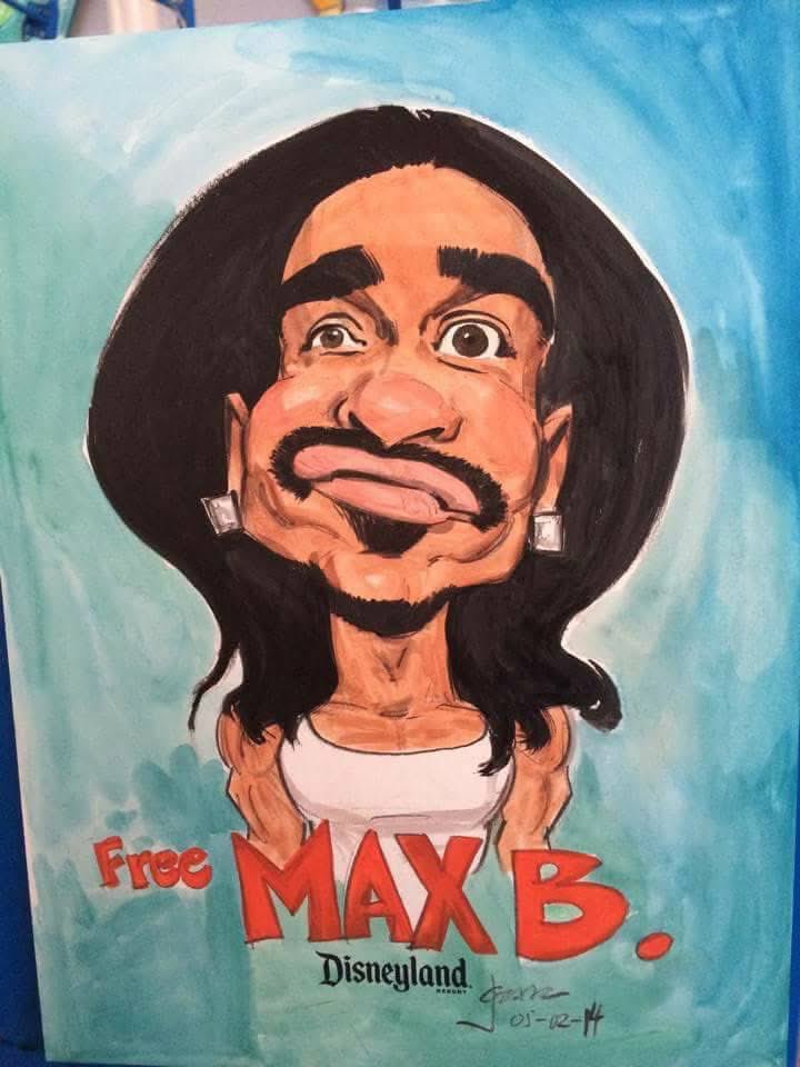 C2thaL2thaIGG's tweet image. 2014, I was at Disneyland and had to bribe dude to draw Max B for me… I still have this painting 🌊🌊🌊🌊🌊🌊