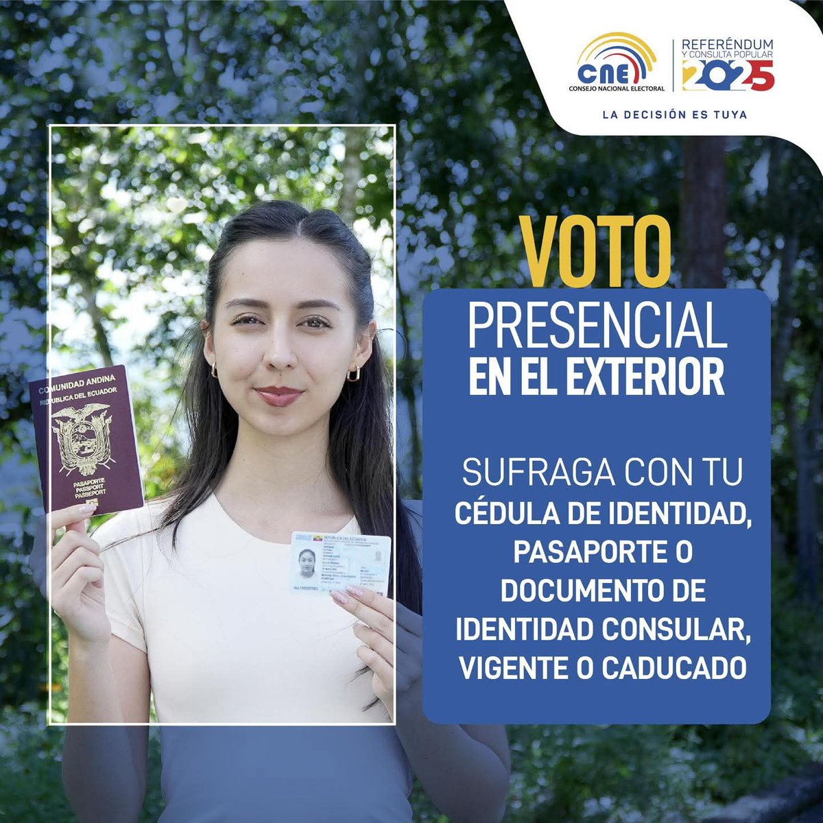 #VotoEnElExterior🌐

 Para votar en el 
#ReferéndumYConsulta2025 🇪🇨
El domingo 1⃣6⃣ de noviembre
➡️Recinto electoral para Bélgica Y Luxemburgo : Maison des Associations Internationales Rue Washington 40, 1050 Ixelles
maps.app.goo.gl/UXpSwdz6STxoey…
