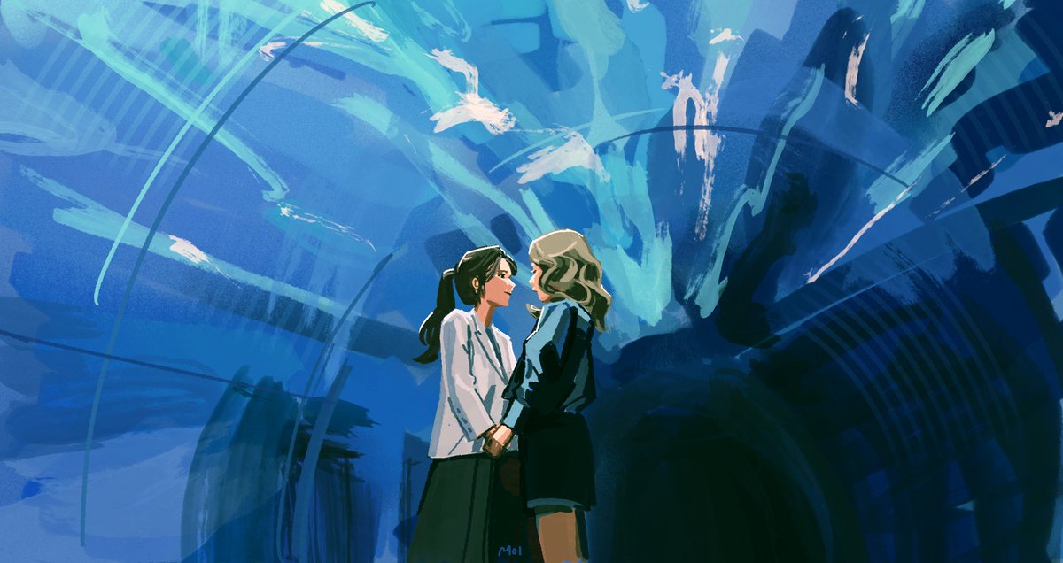 Aquarium dateee🐠🐟🦈 (composition study)

#LoveDesignSeries #KaoJaneJaneKao