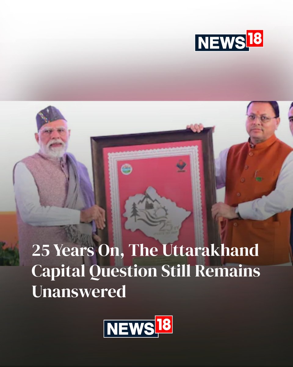 When Uttarakhand was carved out of UP on November 9, 2000, Dehradun was declared the temporary capital. Till date, demand to make Gairsain the permanent capital has not faded 

Writes: <a href="/AnupamTrivedi26/">Anupam Trivedi</a> 

#UttarakhandFoundationDay 

news18.com/india/uttarakh…