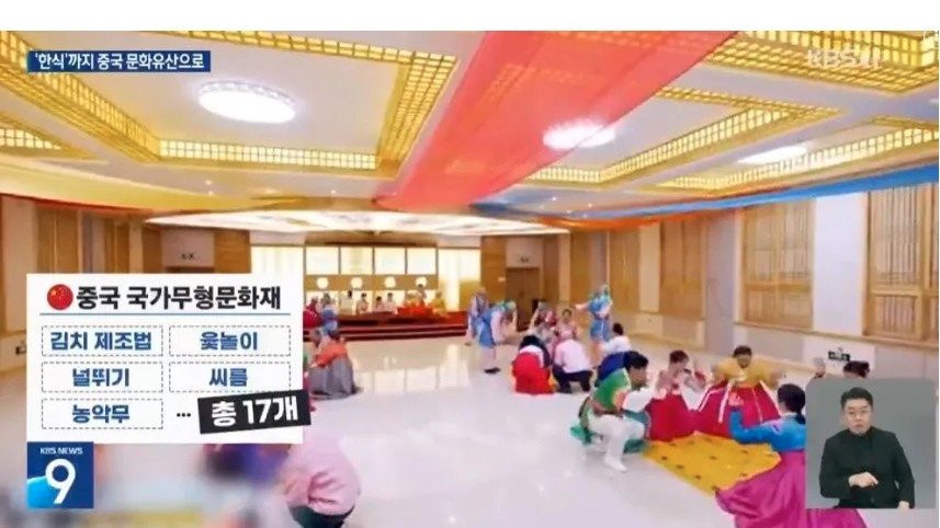 지나 조선족 무형문화재로 등재한 것들