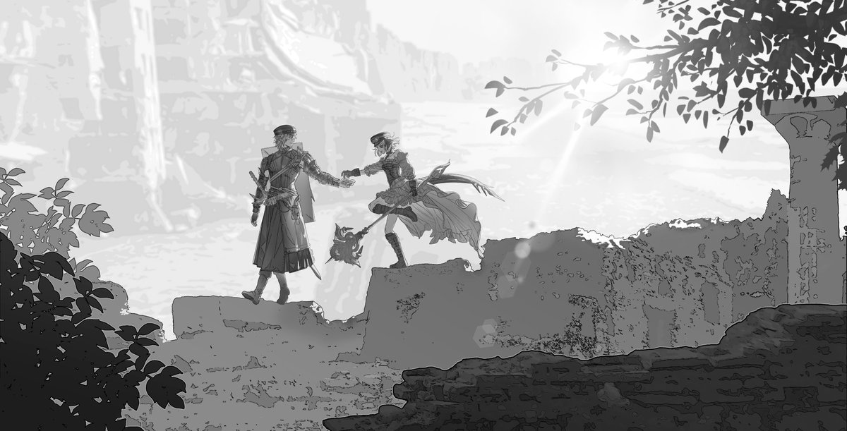 koug99's tweet image. 간만에 커미션 진행을~...(^^