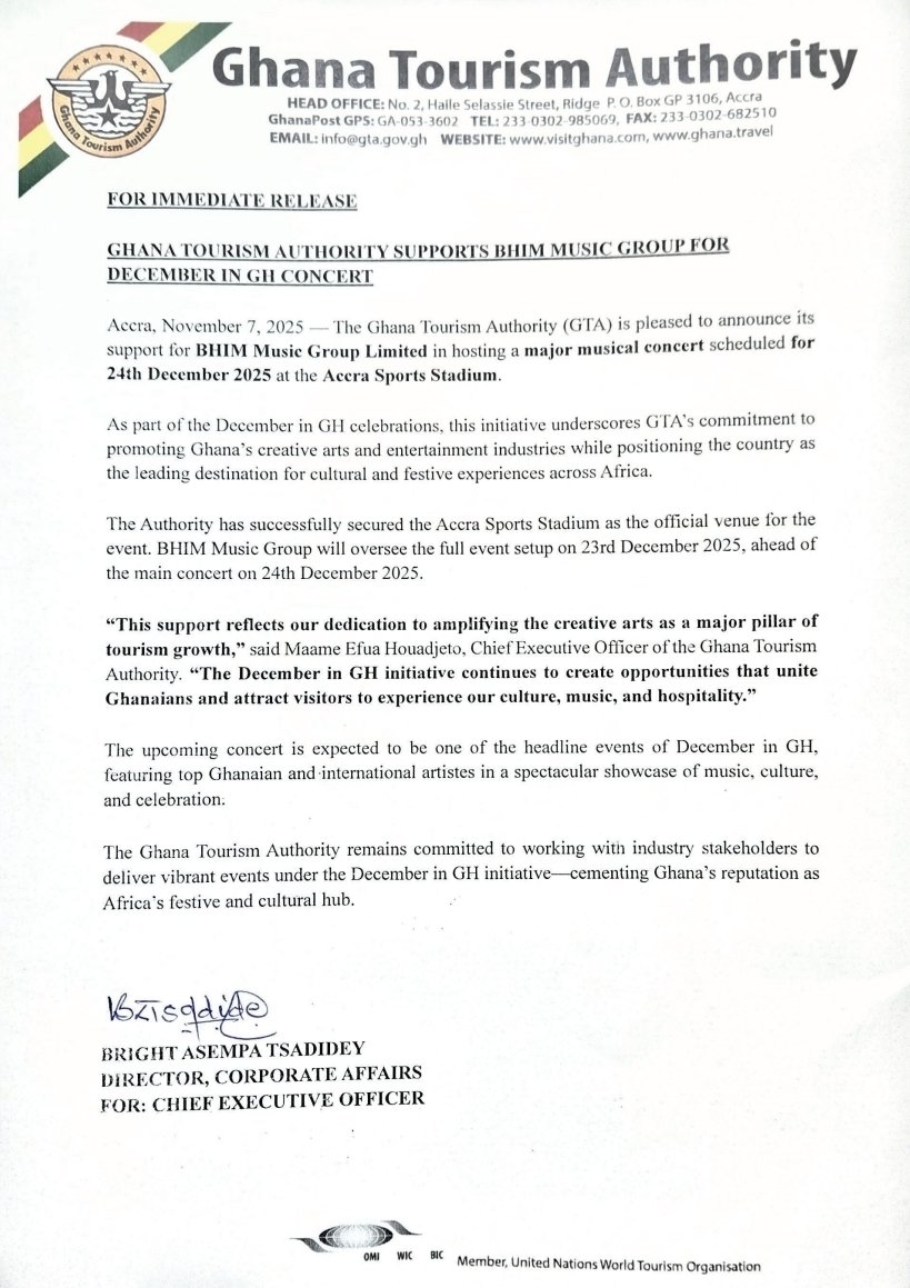 EDEMTSOTORME's tweet photo. INTERCEPTED 
BHIM FESTIVAL NOW SLATED FOR DECEMBER 24?  New Date  for @stonebwoy 's BHIM FESTIVAL with support from Government?

@djsliming @BhimVibez @BhimFanPage @Hitz1039FM @BhimBrown @SaddickAdams @thenanaaba @kwadwosheldon @BongoIdeas https://t.co/K5ol4BBWej