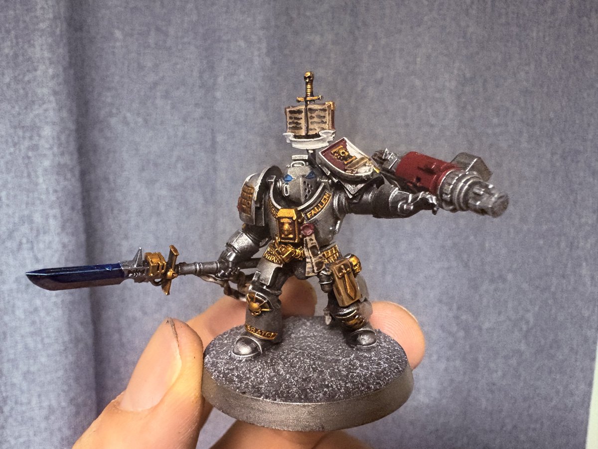 rudy_tablegame's tweet image. パラディン、とりあえず一体バトルレディ！
シェイド3色くらい使い分けると色のメリハリが出ていいね。