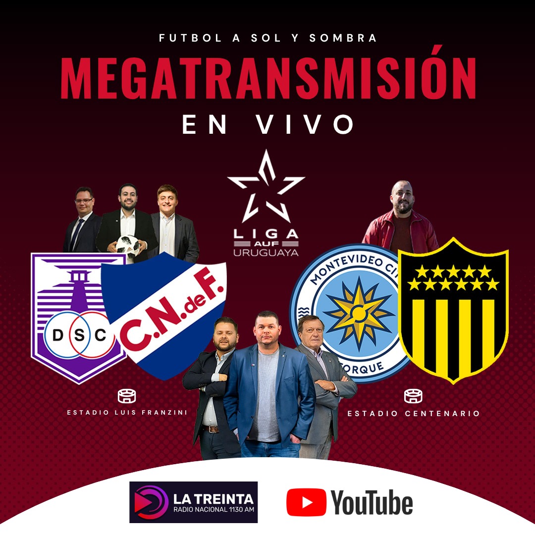 Desde las 14 venimos con la previa DE LA DEFINICIÓN 

🗣Relata:<a href="/EduardoGuti_88/">Eduardo Gutierrez®️</a> <a href="/Lachaga_/">Cristhian Lachaga</a>

📄Previa:<a href="/juanumpierrez32/">Juan Andrés Silva</a> <a href="/TinchoFerreira1/">Martín Ferreira</a>

🎙Comentan:<a href="/alfoirrazabal/">Alfonso Irrazabal ⭐️⭐️⭐️⭐️</a>
<a href="/DanielOrdoniez/">Daniel Ordoñez</a>

📋Vestuarios:
<a href="/leahernandez99/">Leandro Hernández</a>

🎤Locución:<a href="/gabririvero1/">gabriel rivero</a>

ℹ️Estudios:<a href="/Nahuel99Acosta/">Nahuel Acosta</a>

📻<a href="/lanacional1130/">Radio Nacional 1130 AM</a>