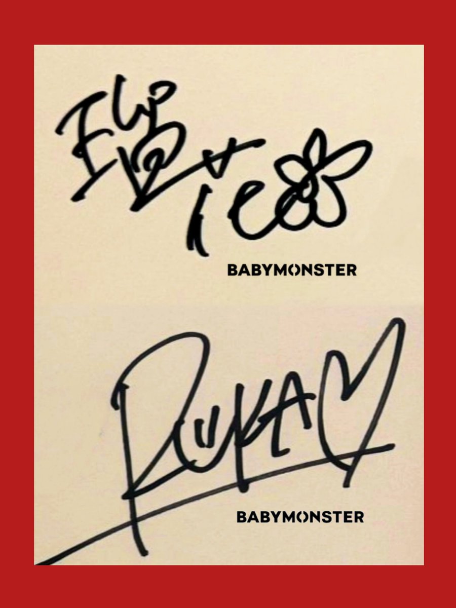 New signature 🌸 #BABYMONSTER #RUKA #루카 #河井瑠花 #KAWAIRUKA