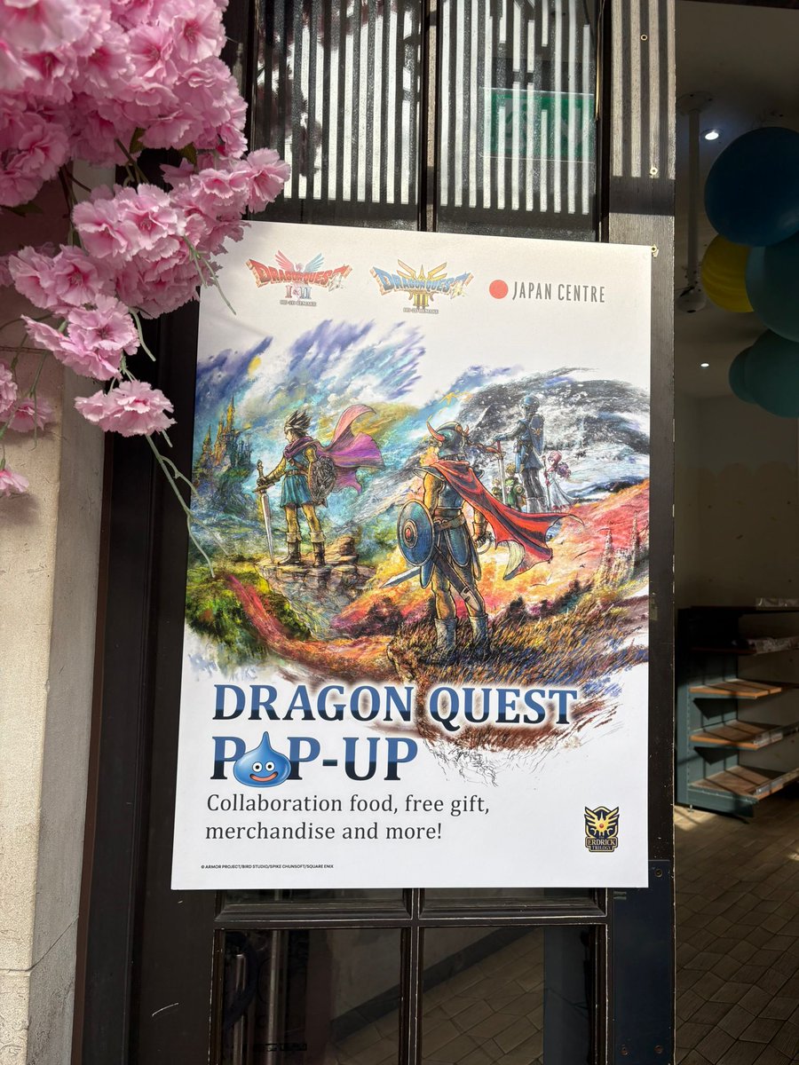 Petchigoo's tweet image. Dragon Quest London pop-up! Honestly feels surreal to see DQ stuff in the UK like this