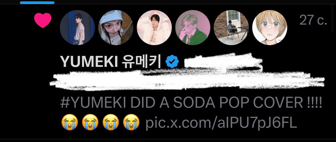 atinystudio's tweet image. YUMEKI LIKED MY VIDEO IM CRYING 😭💔