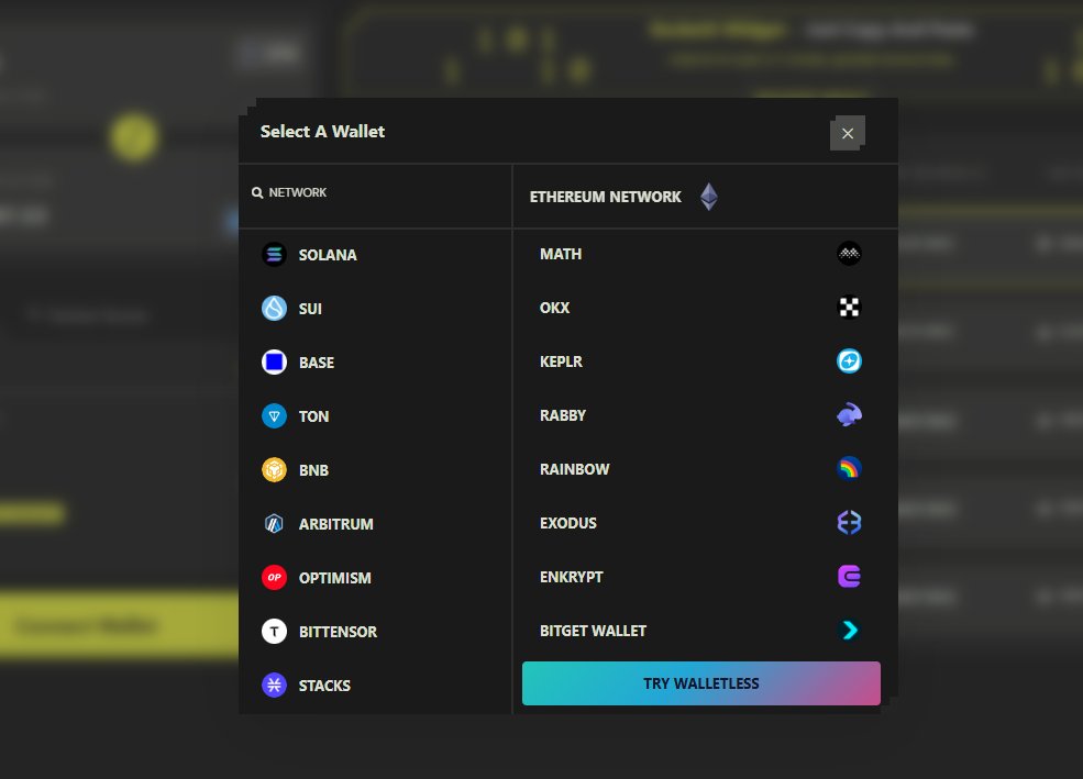 <a href="/KentonC137/">Kenton Ralph Toews</a> <a href="/RocketXexchange/">RocketX | Swap on 200+ chains</a> uses "Walletless" and that sounds pretty good to me.