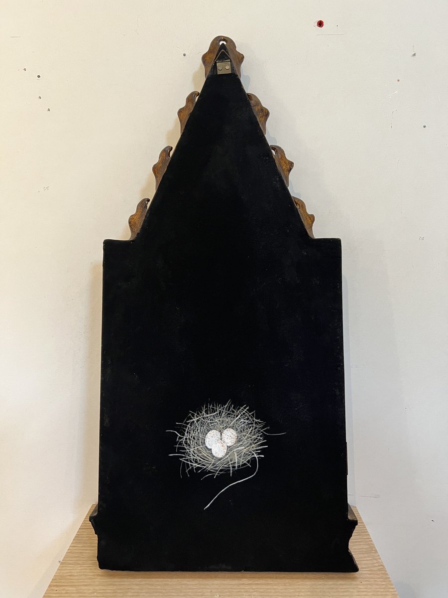 Sometimes there’s a secret painting on the back of my commissions