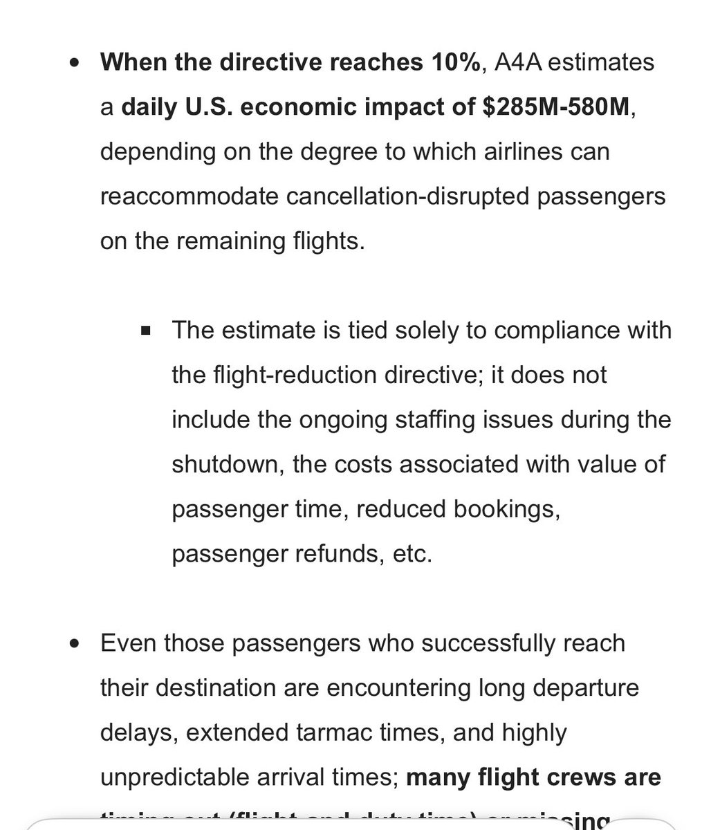 davidshepardson's tweet image. .@AirlinesDotOrg on if @FAANews flight cuts hit 10%
