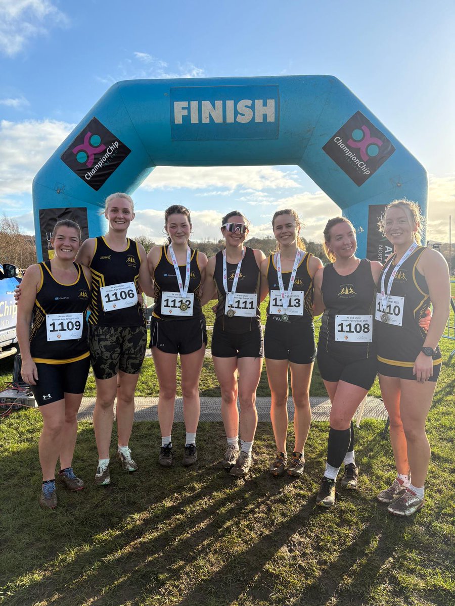 Well done to the women's team! 2nd in Ulster Novice XC.