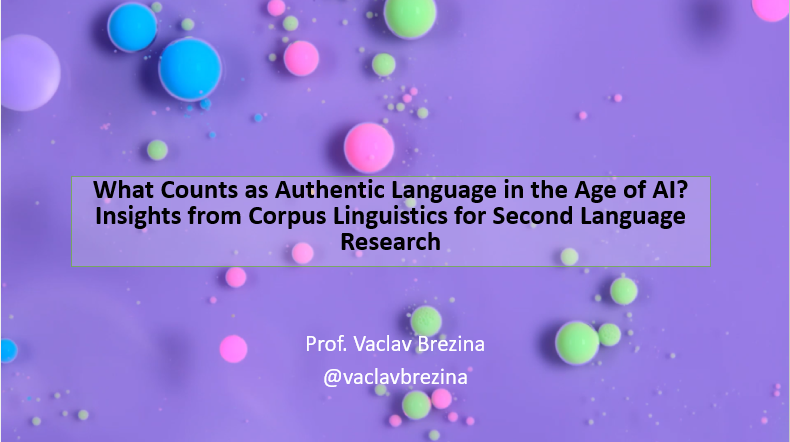 vaclavbrezina's tweet image. My plenary lecture at &quot;Data Science and Second Language Studies&quot; conference at Shaoguan University.
#AI #LanguageLearning 

@CorpusSocialSci