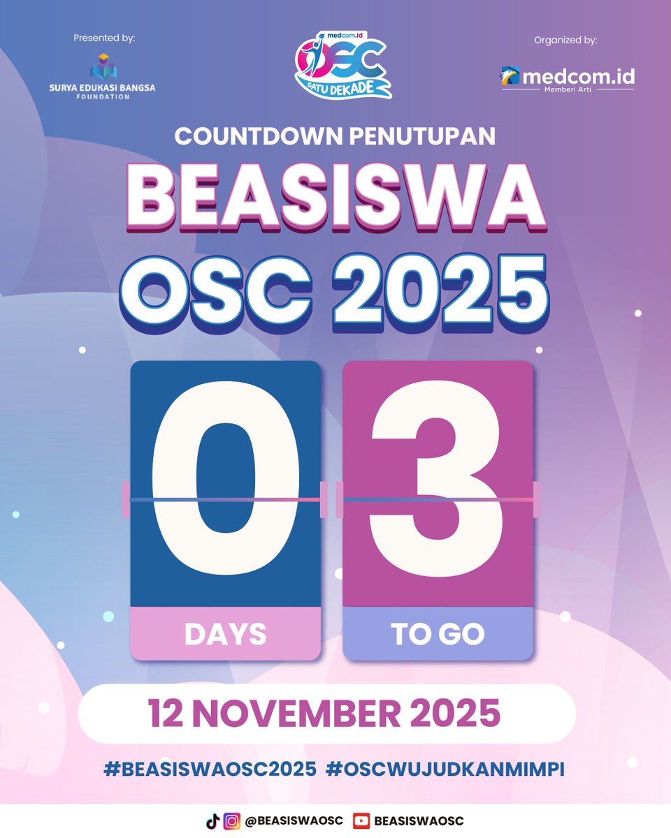 Beasiswa OSC tweet media