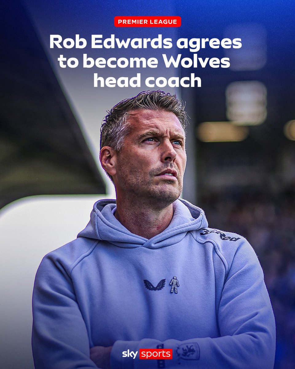 WeAreWolves_com's tweet image. Rob Edwards has agreed to a deal to become the new head coach at Wolves.