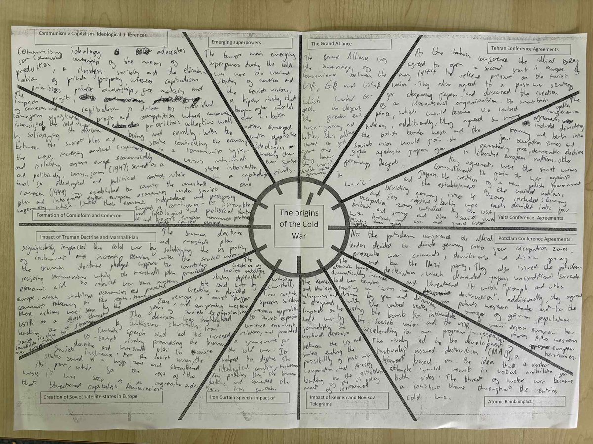 A big focus in History on building resilience and independence through effective homework! Yr10 have been using revision clocks to recall and organise key events from the Cold War. <a href="/StCuthbertsHigh/">St Cuthbert's High School</a> <a href="/StCuthbertsHis/">History at St Cuthbert's High School</a> <a href="/StCuthbertsYr10/">Year 10 at St Cuthbert's High School</a>
