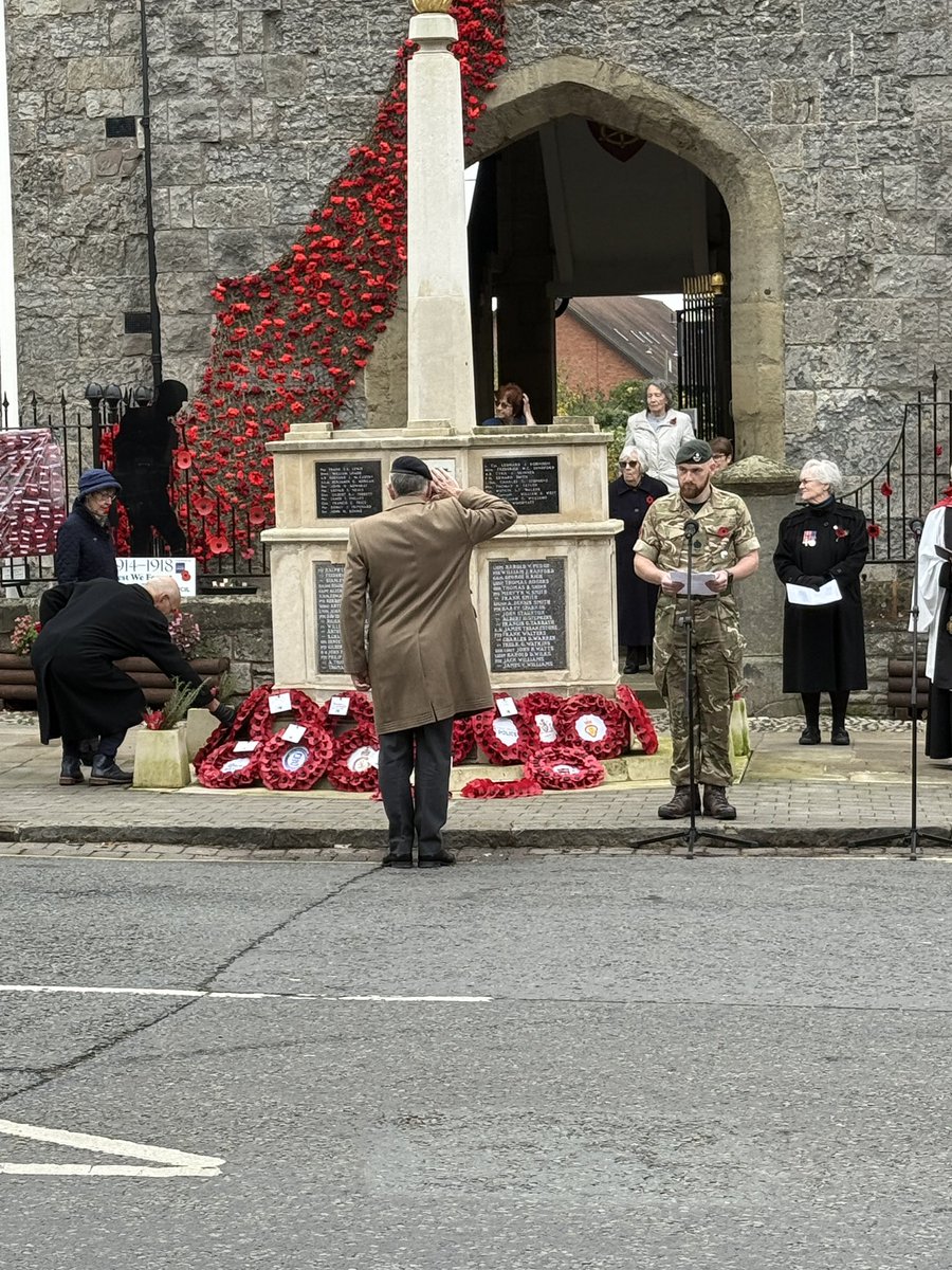 A well attended Remembrance Day service in Ledbury with a number of members involved and our WM laying a wreath of behalf of the Lodge