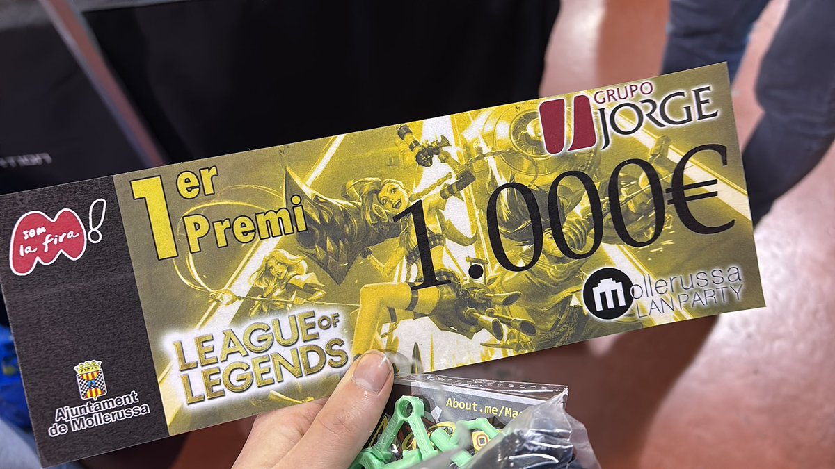Guanyem la Lan Party de League of Legends a la <a href="/MollerussaLanP/">Mollerussa Lan Party</a> ⭐️

Molt orgullosos de tots vosaltres!

<a href="/TLS_Lakios/">Lakios</a> 
<a href="/ElSalgueiro23/">Salgueiro</a> 
<a href="/JustChivi/">el chivi ese</a> 
<a href="/Davidtristan253/">Tristan David Muñoz</a> 
<a href="/niebozhang/">niebo zhang</a> 

#invitaTLS #copaLAN