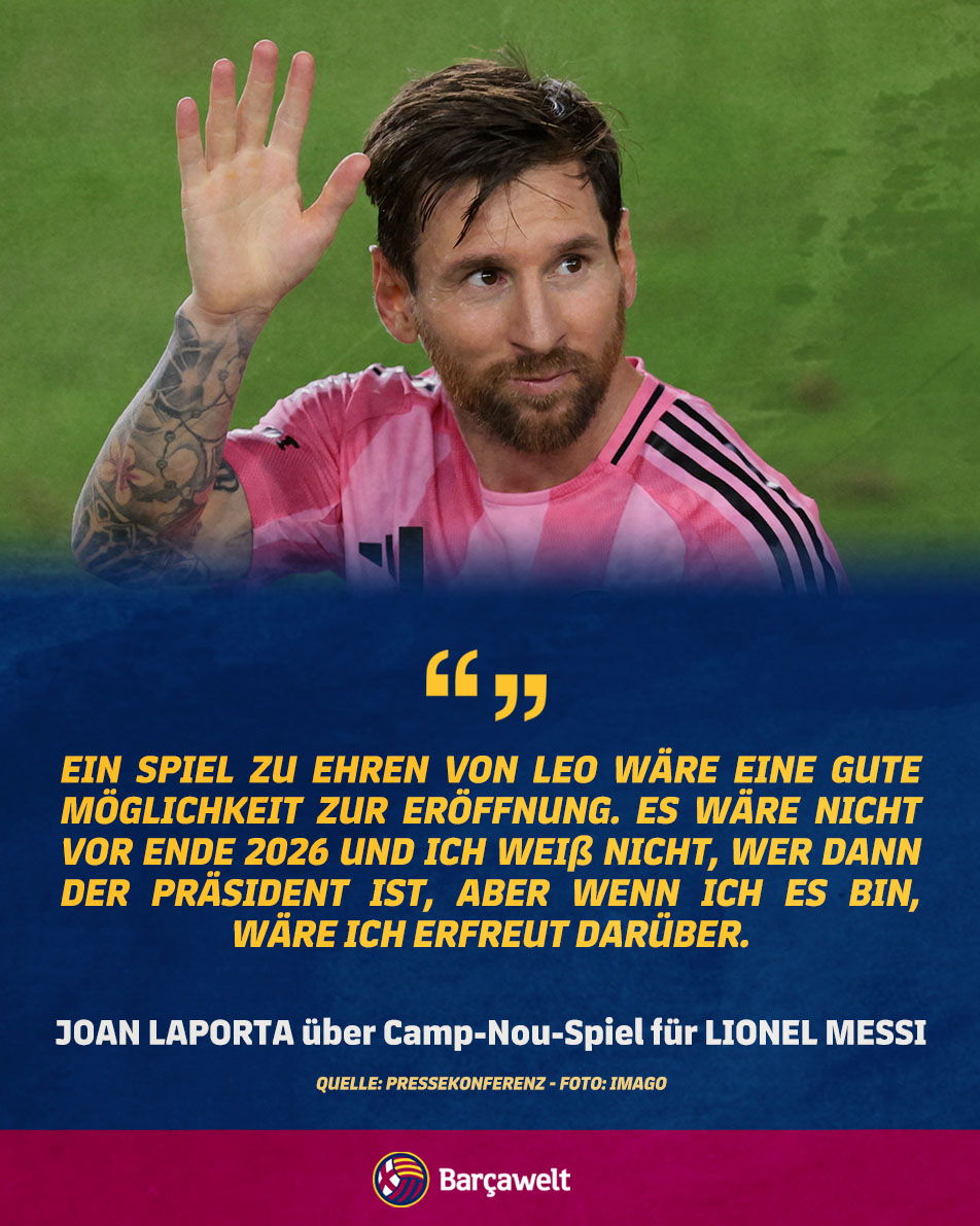„Vor 105.000 Zuschauern – ich würde mich freuen, wenn es voll wäre.“ 🏟️