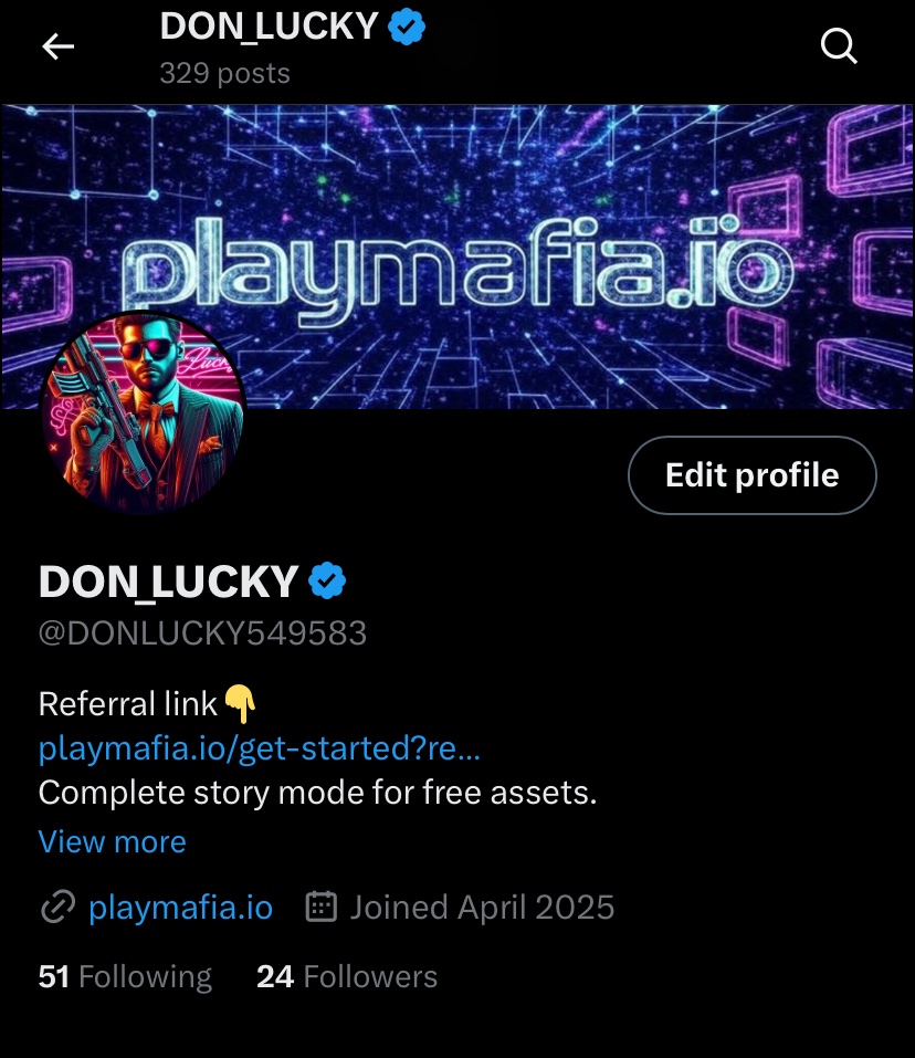 DONLUCKY549583's tweet photo. Don Lucky now has a verified twitter account 😎… supporting the best up and coming #web3game on blockchain #MAFIA be sure to check out https://t.co/yA0VaI01u7. If BSC is not your playground not worry $MAFIA is cross chain now playable on Pulsechain and soon to deploy on #Basechain and #Monadchain, Story mode is now available for some cool free assets be sure to click the referral link in my bio 🫡 likes, reposts and follows greatly appreciated. https://t.co/nNgllYVREE
#web3 #gamifi #BSC @WhaleCoinTalk @Crypto_Gambit_  @MafiaHQOfficial