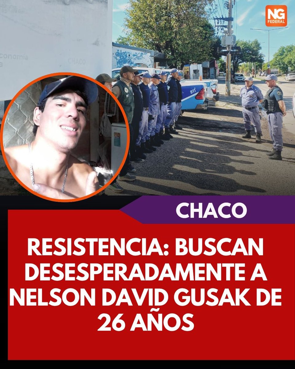 Resistencia: Buscan desesperadamente a Nelson David Gusak de 26 años
ngfederal.ar/noticia/07893_…