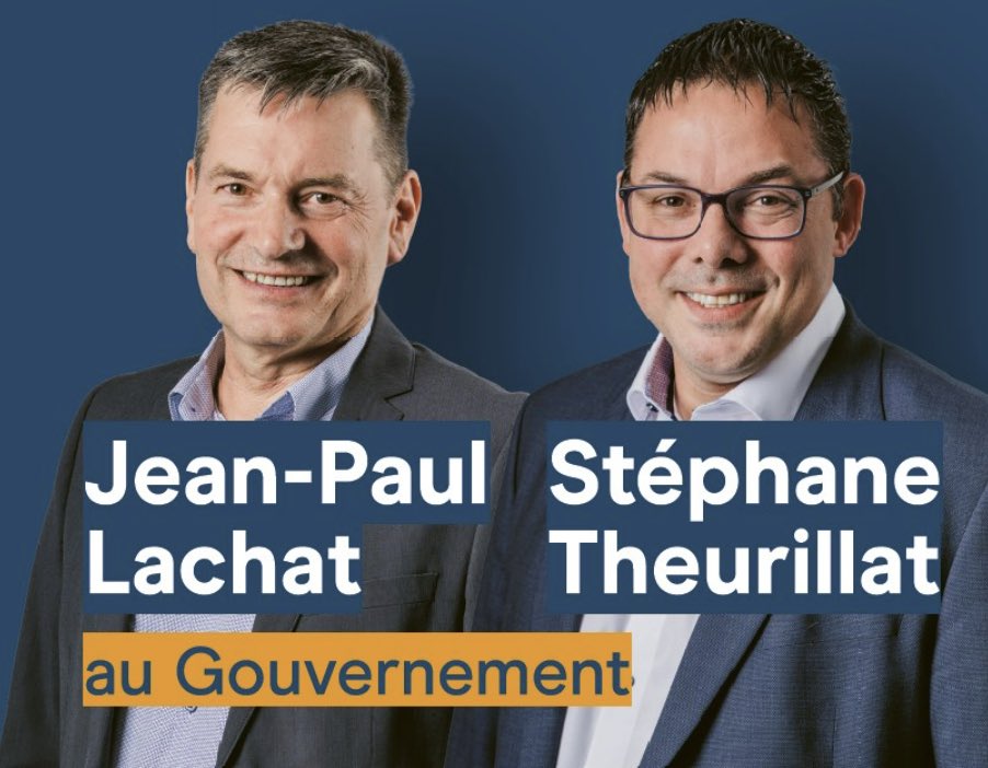 🎉 Félicitations à Stéphane Theurillat et Jean-Paul Lachat pour leur élection au Gouvernement jurassien! Une magnifique réussite pour Le Centre Jura, qui conserve ses deux sièges au Gouvernement 👏Merci aux électrices et électeurs pour leur confiance! 1/2

rts.ch/info/regions/j…