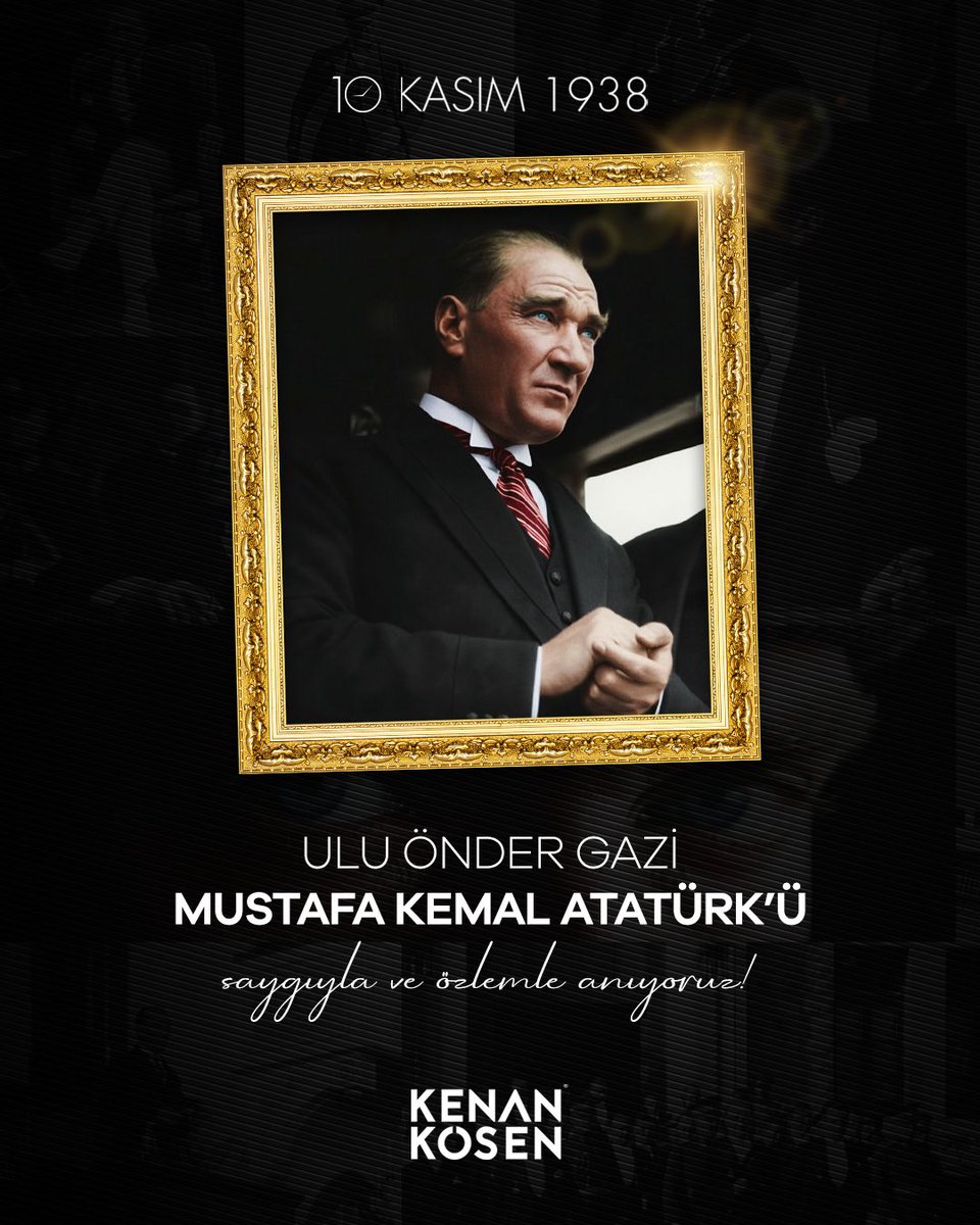 Ulu Önder Gazi Mustafa Kemal Atatürk’ü vefatının 87. yıldönümünde saygı ve rahmetle anıyorum. 

#10Kasım