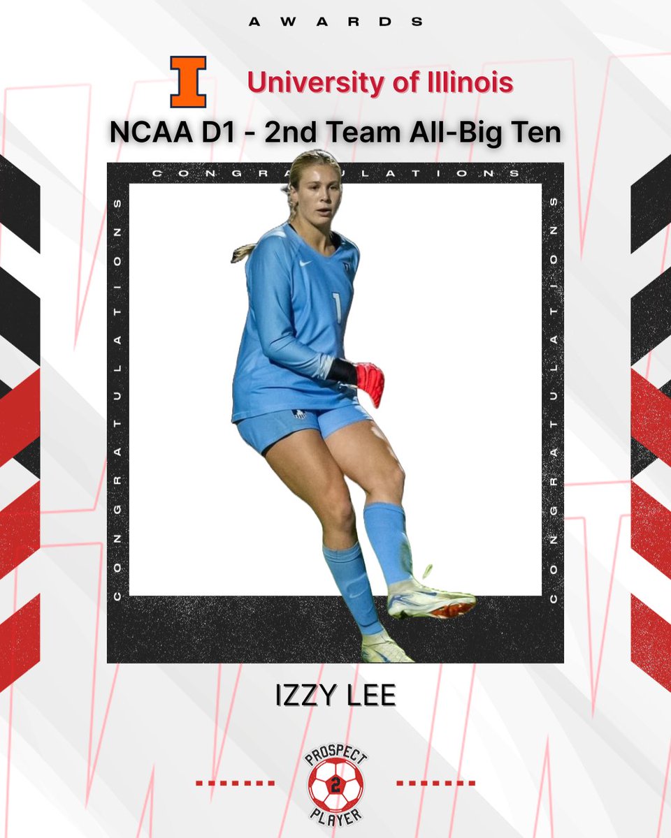 Prospect2Player's tweet image. Congratulations to our goalkeeper Izzy Lee on being named NCAA D1 2nd Team All-@bigten🏅