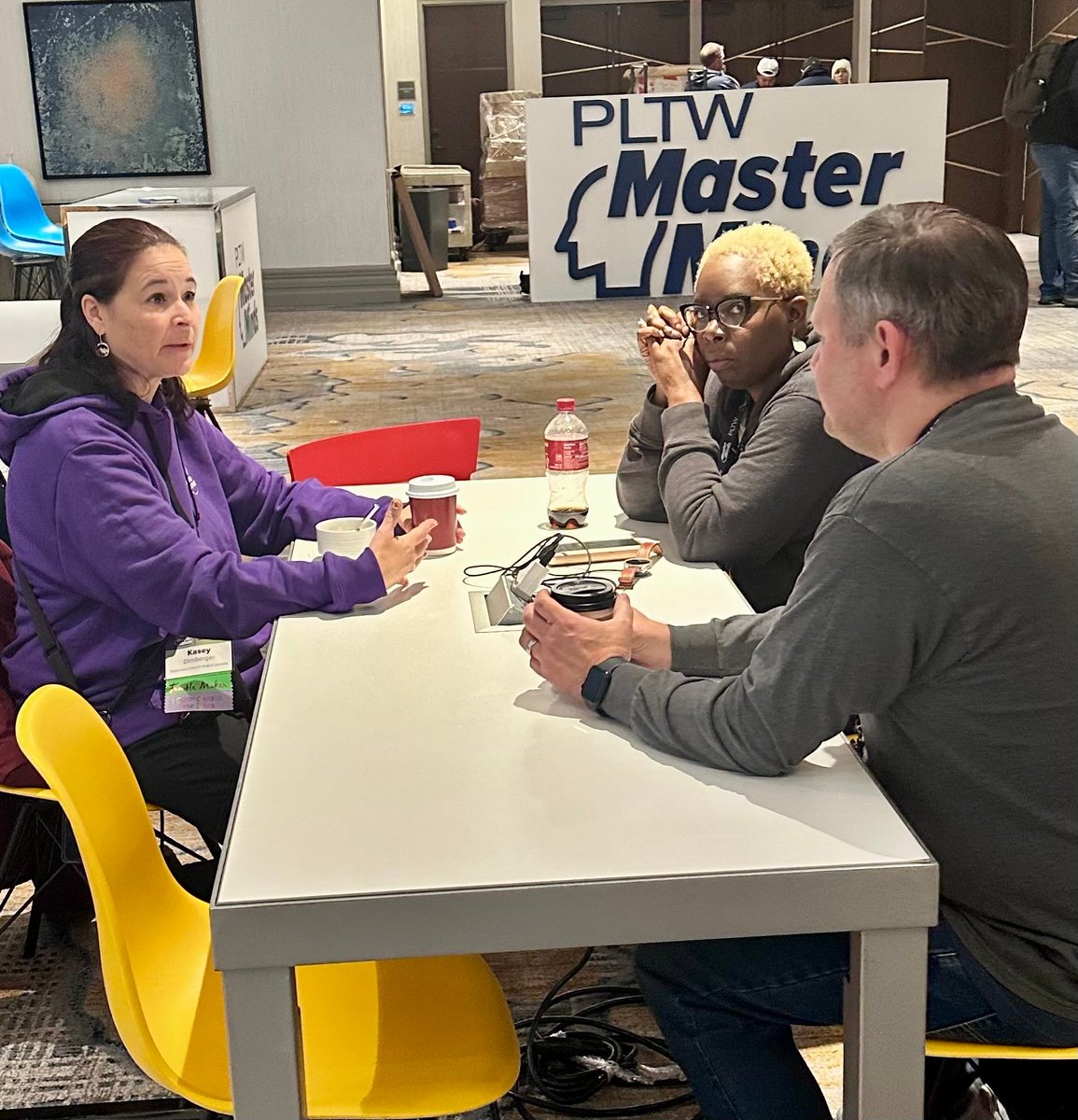 PLTWorg's tweet photo. Day Three of #PLTWMasterMinds is all about making powerful connections!
Iron Sharpens Iron, and #PLTW Master Teachers are the epitome of that collaborative mindset.
Thank you for a great MasterMinds 2025! https://t.co/xP416D5NiP