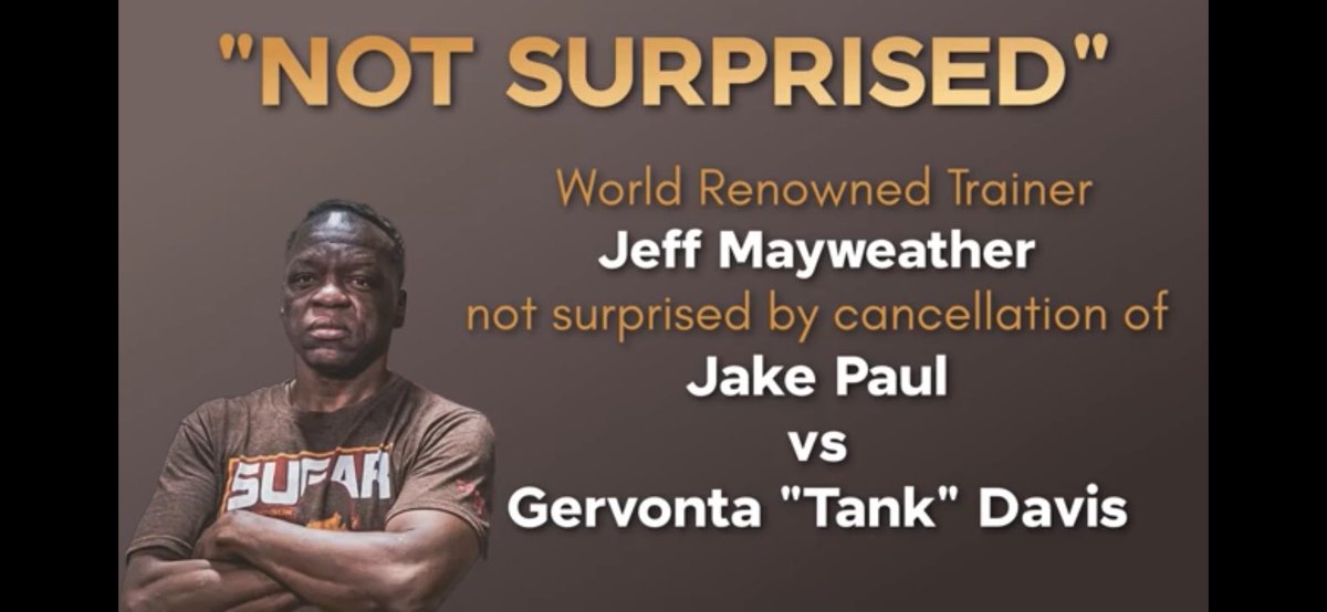 Jeff Mayweather explains why he was not surprised by the cancellation of the Tank-Paul fight. “It was a hard sell anyways!” 
<a href="/JeffMayweather1/">Jeff Mayweather</a> #TankPaul 

youtu.be/SQHknbb-_B8?si…