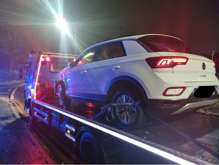 Officers from Oldbury Neighbourhood Team were involved in apprehending a driver who made off from a collision. It later transpired that the driver did not hold a full licence and was also not insured to be driving the vehicle. Driver arrested and vehicle seized.