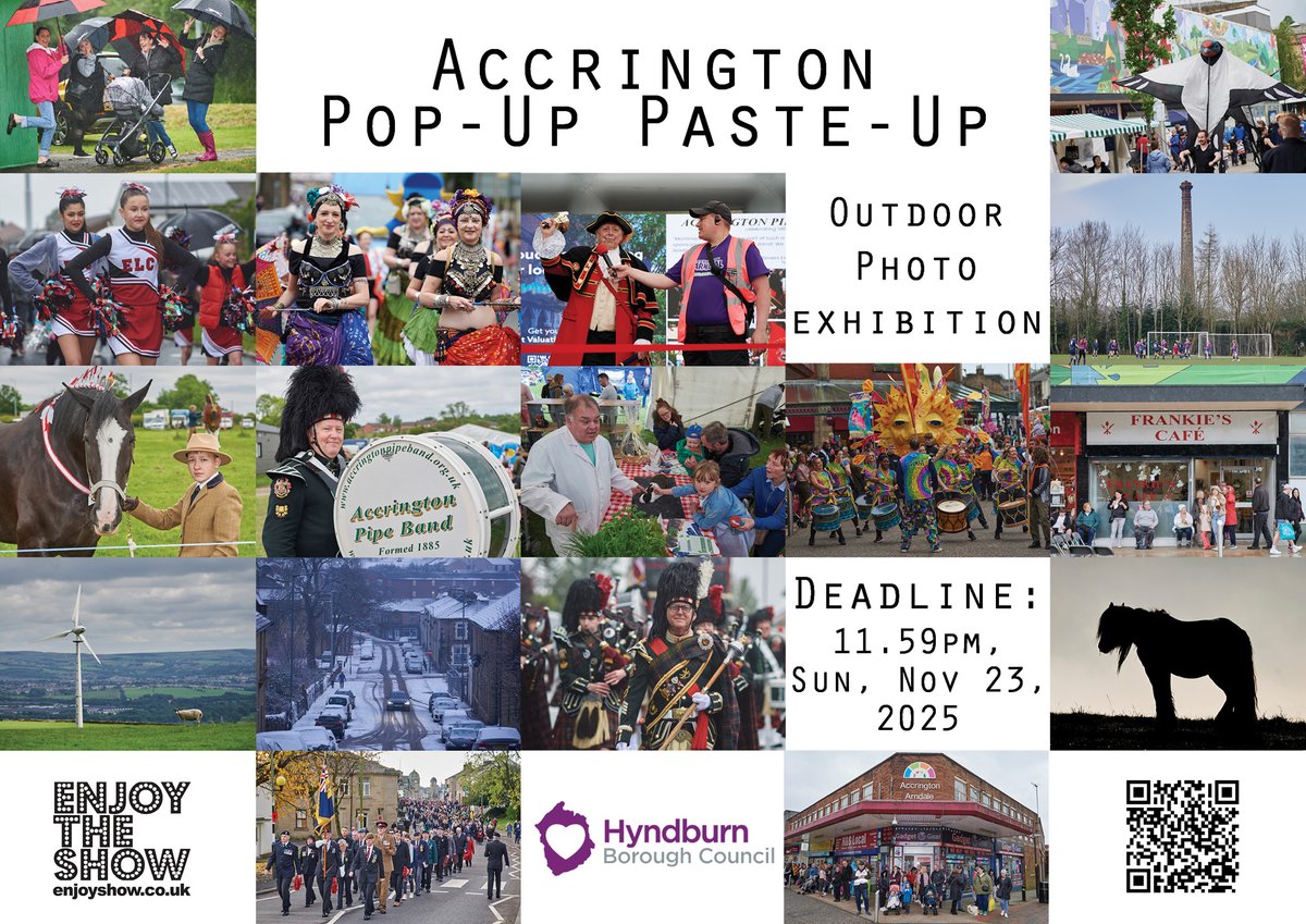 gazcook's tweet photo. Accrington Pop-up Paste-Up photography exhibition
Single-image call out!

Show me your best single-image – no theme.
Accrington town centre will display a number of large-scale images by photographers at various locations.

Website link: https://t.co/xDBSFfraXT https://t.co/1pJGMkX1Ce