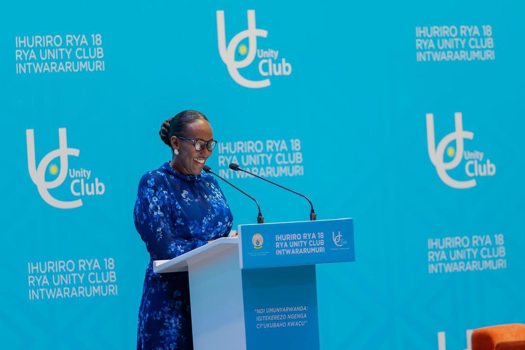 BYIRINGIRO_Rene's tweet photo. 🇷🇼 “Ndi Umunyarwanda” is more than a slogan it’s a choice, a bond, and the legacy we leave. First Lady @FirstLadyRwanda emphasized this at the 18th Unity Club Intwararumuri Forum.
#UnityClub18thForum
#UnityClubIntwararumuri https://t.co/cuzd9iBn4N