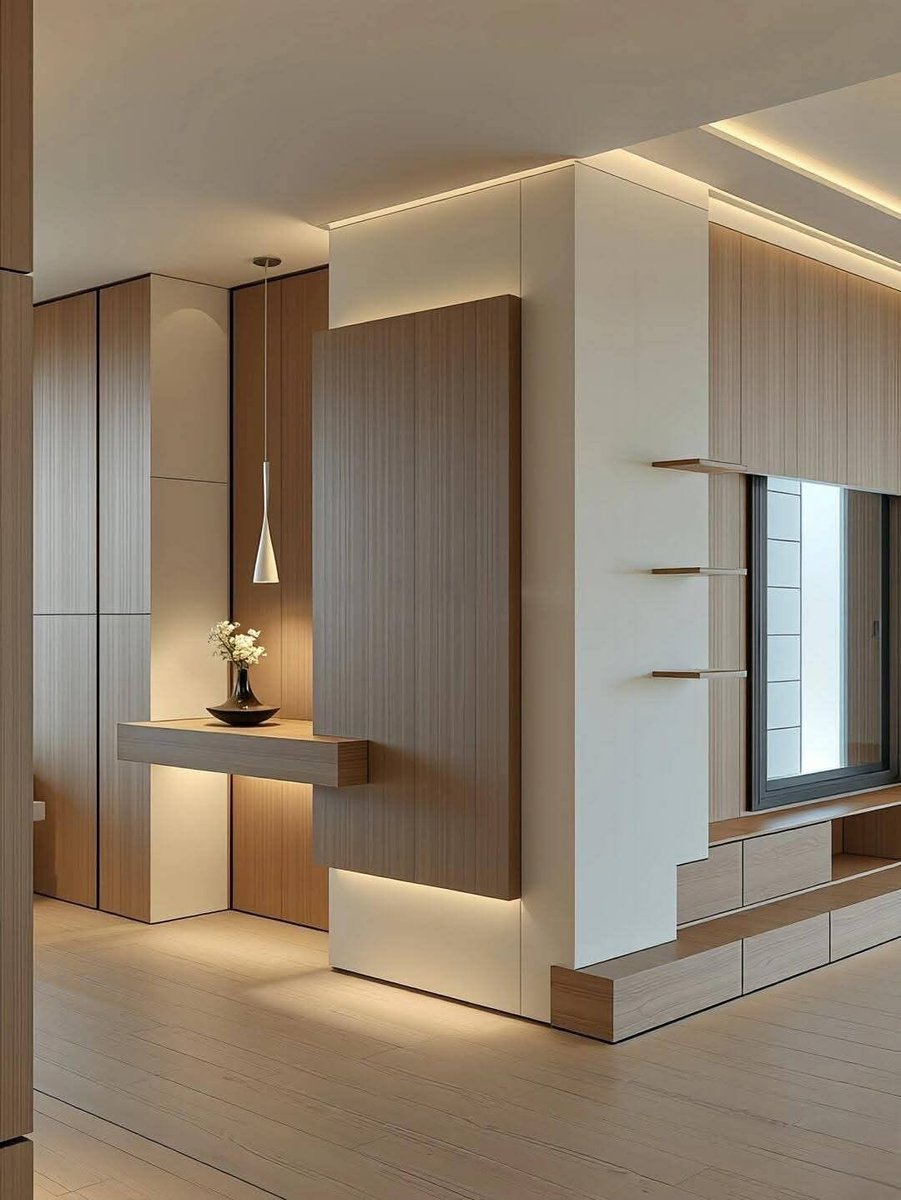 ✨ ليست الإضاءة مجرد إنارة، بل هي لمسة جمالية تُبرز تفاصيل الأثاث وتُعانق ألوانه لتصنع دفء المكان وأناقته.
فحين تتناغم الإضاءة مع التصميم، يتحوّل الفراغ إلى لوحةٍ تنبض بالحياة.

#رصين_للاستشارات_الهندسية | #RASSEIN 

#تصميم_داخلي #إضاءة #ديكور #أثاث #هندسة_داخلية #جمال_المكان