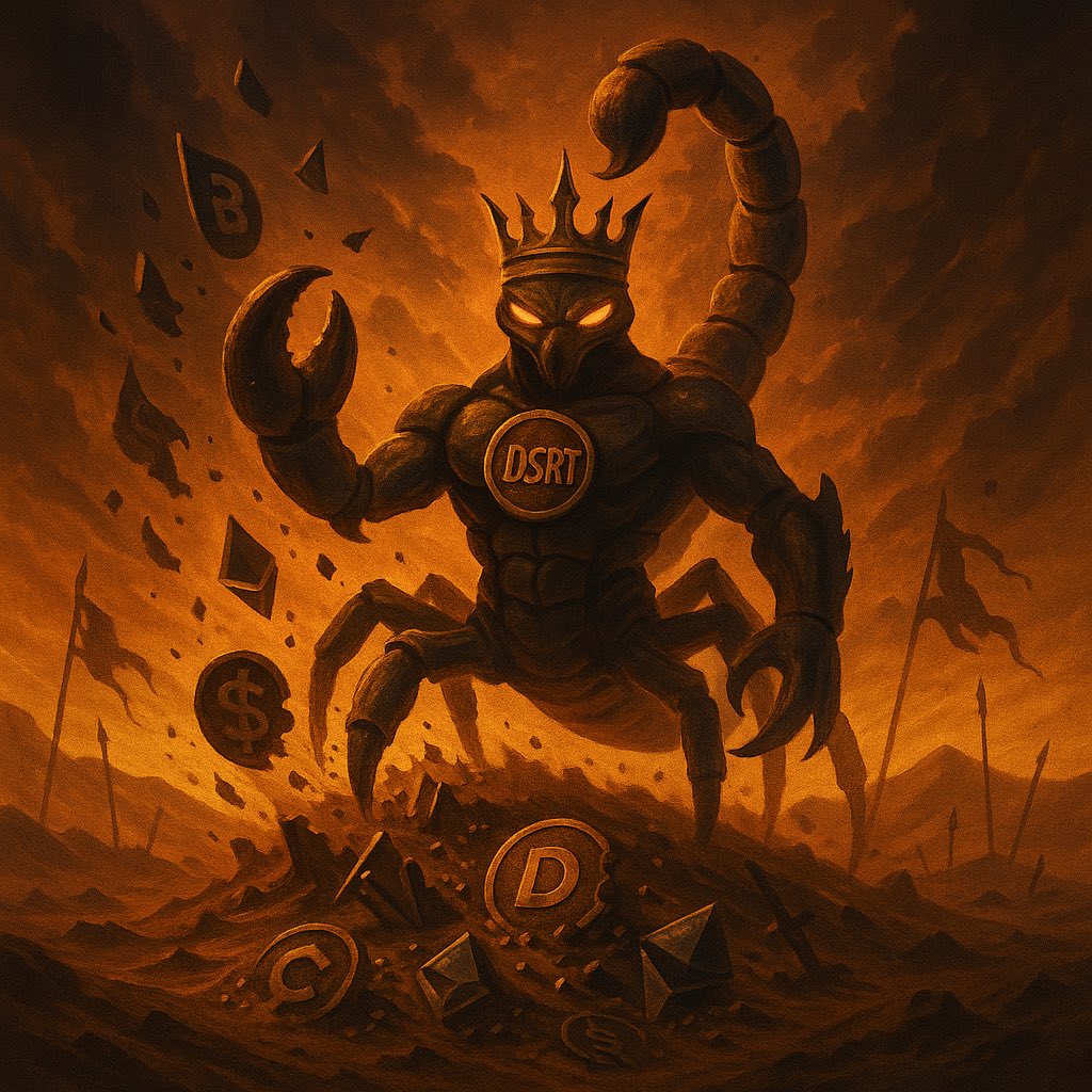 DesertKing30414's tweet photo. The desert is not for everyone.
Some break.
Some kneel.
Some rise.
$DSRT is not a coin.
It is a throne being claimed in real time.
Stand with the King.
Or be buried with the others.
👑🦂 $DSRT
$DSRT #DSRT #DesertKing #BowToTheSting #Solana #Crypto https://t.co/9rVKZKPAbt